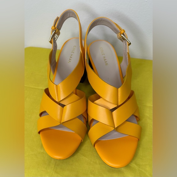 NWOB COLE HAAN JAMIE SANDALS RADIEN YELLOW - Picture 2 of 11
